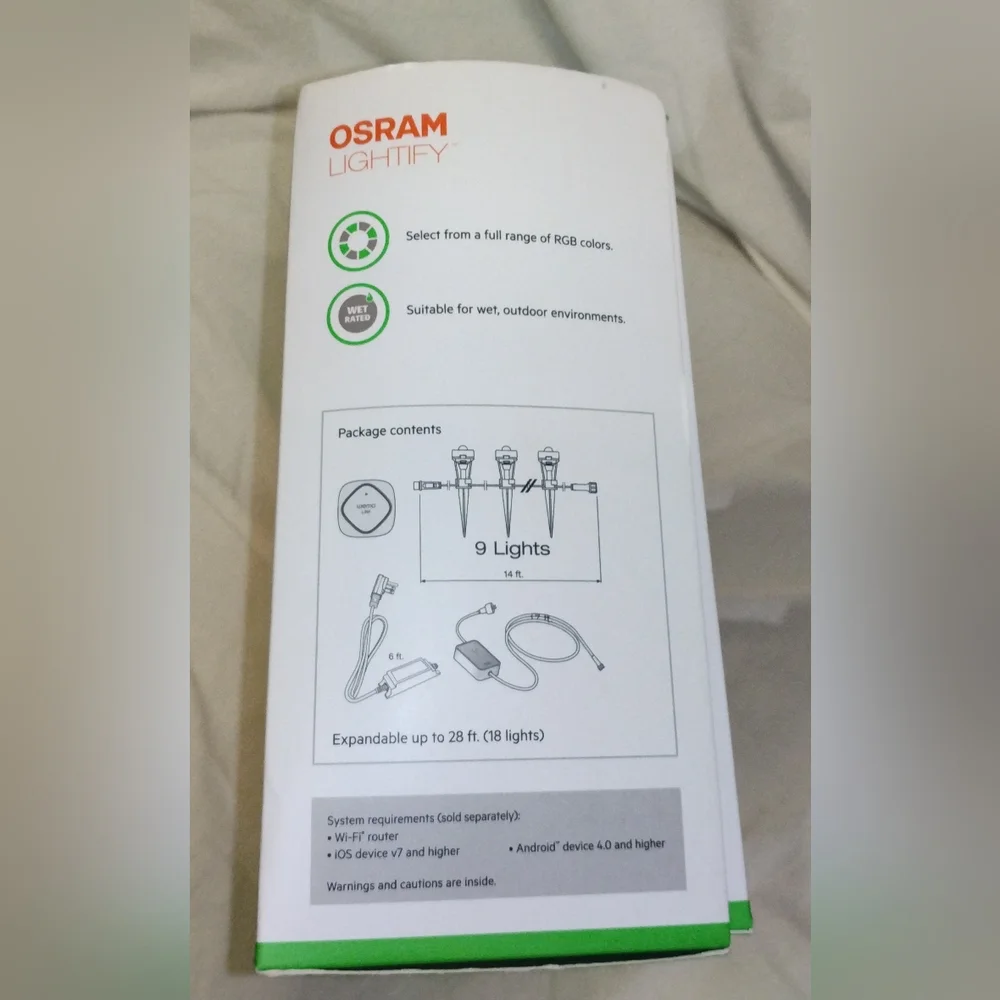 Belkin WeMo + Osram Lightify Gardenspot Mini RGB Starter Set